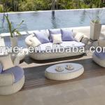 New design round rattan garden furniture sofa outdoor furniture OMR-F067