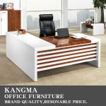 new design veneer white color paniting office modern office desk T350 T350