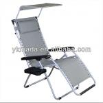 New folding outdoor recliner lounge lounger chair sun bed for beach pool camp with headrest MD1301