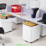 New modern Metal Office Storage Cabinet,Mobile Pedestal with Wooden Top PM-113A-G