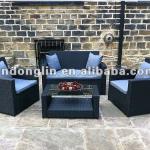 NEW RATTAN CONSERVATORY OUTDOOR GARDEN FURNITURE SOFA SET DLR1S