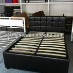 New simple style furniture solid wood bed worldwide leather bed JNB014