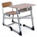 New style classroom furniture steel frame school desk with chairs WR155-XT