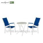 new style metal tube and tempered glass table set Coffee table chair set GBZ1008028