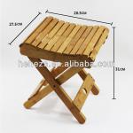 new style natural bamboo foldable stool HH12