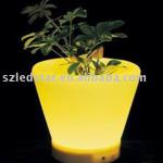 new technology flashing plastic led flowerpot HTX-YY-03027A