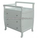 New Zealand pine sleigh changing table CT-16