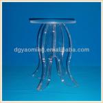 Nice clear acrylic round stool for coffee YM-f0003