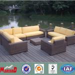 Nicely woven rattan sofa with sunbrella cushion MY1288