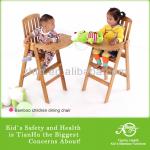 No allergic reactionl Baby Dining High Chair Made of Quality Bamboo TH-C1001