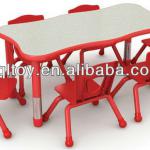 Non-toxic and eco-friendly material excellent quality children table and chair YQL-19303A