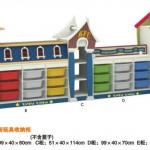 Nursery school furniture, kids wooden furniture- toys shelf QLB12-1