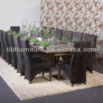 Oak solid wooden dining table, extendable dining table set TFST-3102