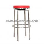 OB-930 4 leg fixed swivel bar stool in stainless steel OB-930