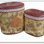 oblong bamboo storage stool beaufy12-007