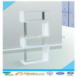 Offer high quality modern white wooden bookcase WLS-001