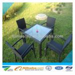 Offer hot selling pe rattan furniture dining room table and chair stackable rattan chair WLRD-014