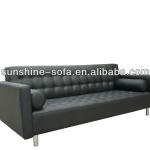 Office Style Leather Sofa With 2 Pillows CS-339C