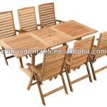 one table with six chairs from wood RN-H0012