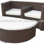 Outdoor Alumimium Rattan Sofa Set WA-4963+WA-4963T