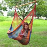 Outdoor Camping Cotton Parachute Hammock,cotton woven hammock aimika0232