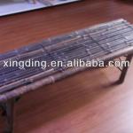 outdoor folding bamboo bench