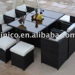 outdoor furniture. bamboo furniture. beautiful outdoor table set B49005 B49005