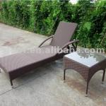 Outdoor furniture deck chair rattan sunbed TBF-3