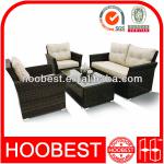 Outdoor Furniture, Factory Manufacturer Direct Wholesale, 4 Piece Garden Rattan Patio Sofa Set Outdoor Furniture: HB160067