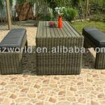 Outdoor furniture rattan bench WD6316