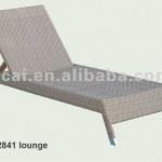 Outdoor furniture rattan chaise lounge chair for swimming pool 12841