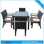 outdoor furniture rattan furniture table set for restaurant 2107+FC009