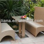 Outdoor hand weaving rattan long chair dining sets XL-026