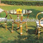 Outdoor or indoor imitation bamboo metal furniture set (DW-A05+DW-A005) DW-A05+DW-A005