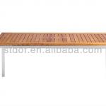 outdoor patio teak aluminum rectangular table STT-T008