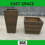 outdoor PE rattan furniture of PE rattan outdoor sun flowerpot TZY-DJ-07