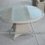 Outdoor pe rattan round dining table 6022 table