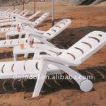 Outdoor plastic lounge chair Beach sun bed DN-1010