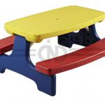 outdoor plastic picnic children table with four seats DN-010