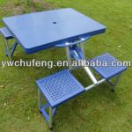 Outdoor Portable Folding Camping Picnic Table with 4 Chairs CHE-136