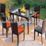 outdoor rattan dining table CF-F018