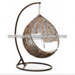 Outdoor Rattan Furniture Patio Garden Wicker Hanging Egg Swing Chair HES002