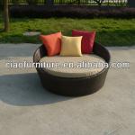 outdoor rattan furniture round sun bed CF776