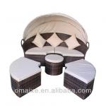 outdoor rattan garde furniture market beach lounges poly rattan furniture for balcony OXAB1901K