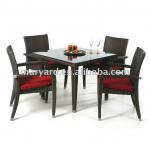 Outdoor rattan Restaurant table and chairs MY11NT102