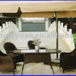 outdoor rattan table with various designs 2010-02DT