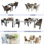 Outdoor Rattan Wicker Restaurant Dining Table and Chairs Set TF-Dining set