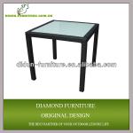 Outdoor rattan wicker square dining table DDP023-T