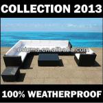 Outdoor Resin Wicker Poly Rattan Garden Furniture Sectional Lounge-XXL SGD-13008A