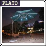 Outdoor Solar Roma Hanging Umbrella With LED Light,Can Be Rotated 360Degree SU007